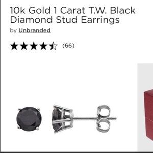 10K Black Diamond stud earrings
